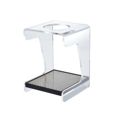HARIO V60 CLEAR ACRYLIC STAND WITH STAINLESS STEEL DRIP TRAY